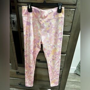 Floral Pink Kids Leggings